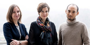 Portrait groupé d'Alexandra Zaharia, Andrea Samson et Michel Tran Ngoc