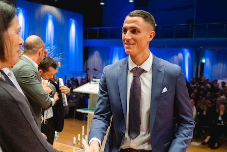 Vincent Sierro à la remise de diplômes